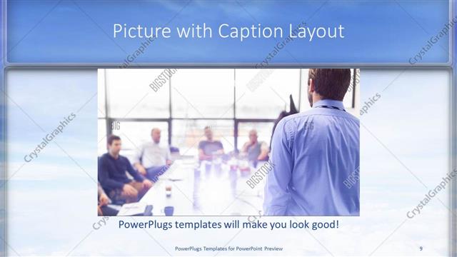 Picture with Caption presentation slide layout