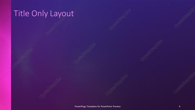 Title Only presentation slide layout