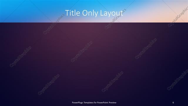 Title Only presentation slide layout