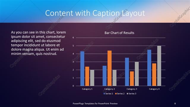 Content with Caption presentation slide layout