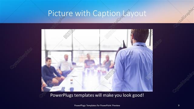 Picture with Caption presentation slide layout