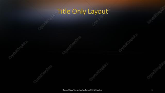 Title Only presentation slide layout