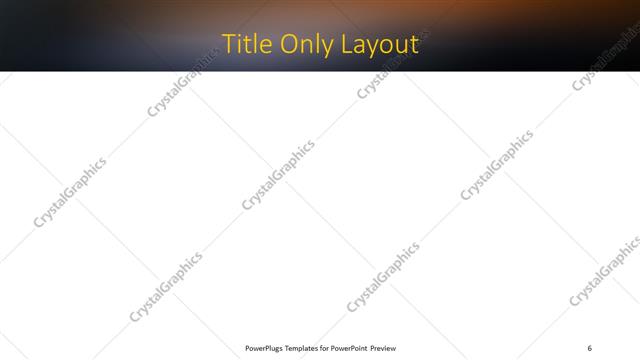 Title Only presentation slide layout