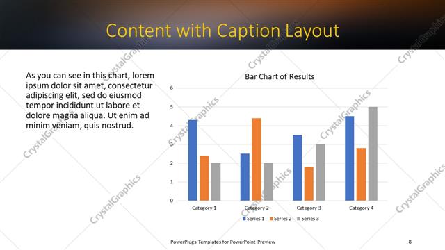 Content with Caption presentation slide layout