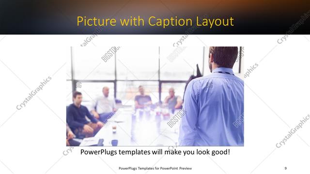 Picture with Caption presentation slide layout