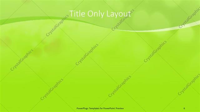 Title Only presentation slide layout
