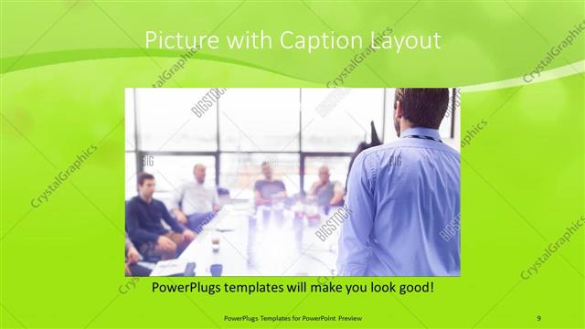 Picture with Caption presentation slide layout