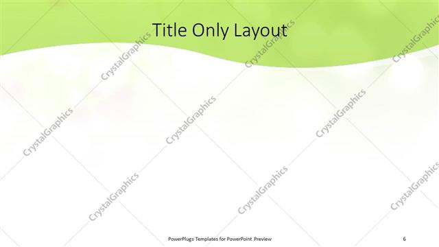 Title Only presentation slide layout