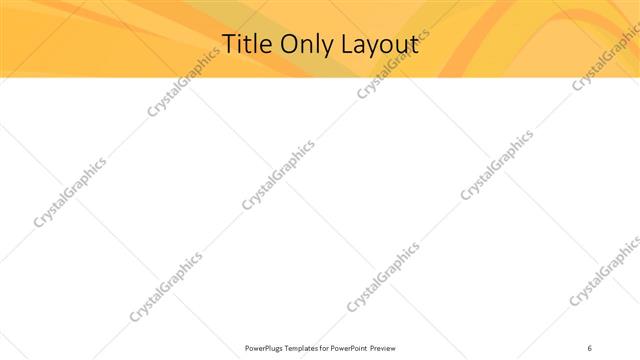 Title Only presentation slide layout