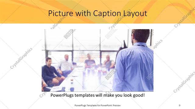 Picture with Caption presentation slide layout