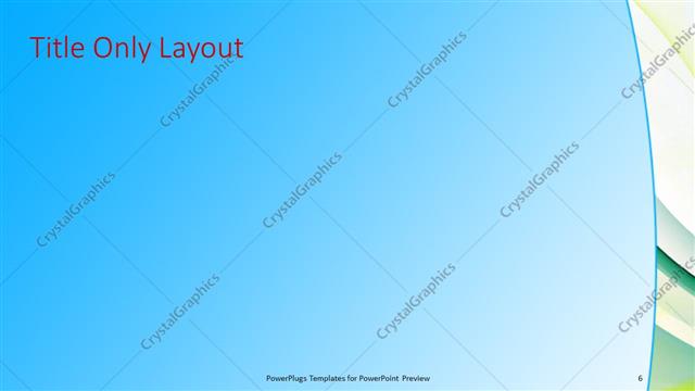 Title Only presentation slide layout