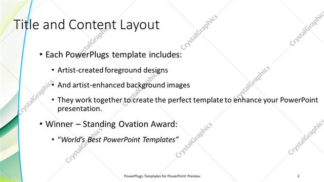 Title and Content presentation slide layout