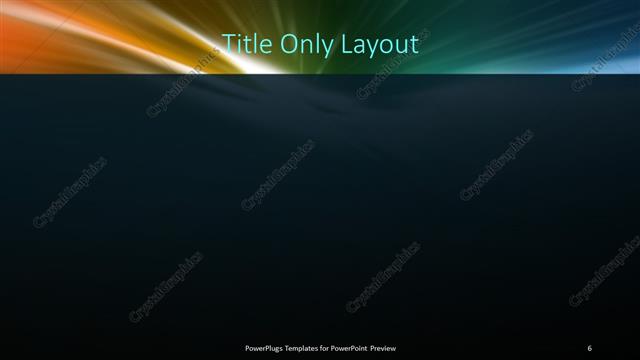 Title Only presentation slide layout