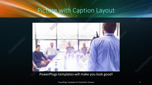 Picture with Caption presentation slide layout
