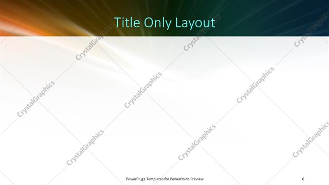 Title Only presentation slide layout