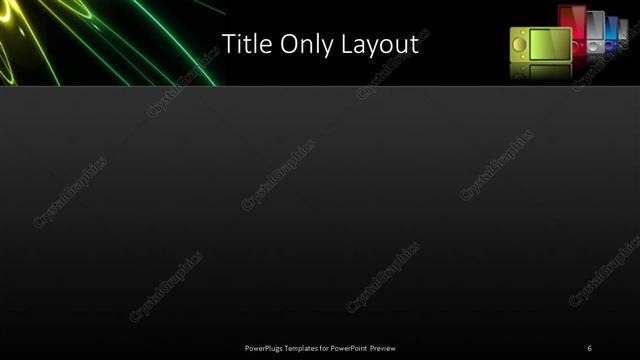 Title Only presentation slide layout