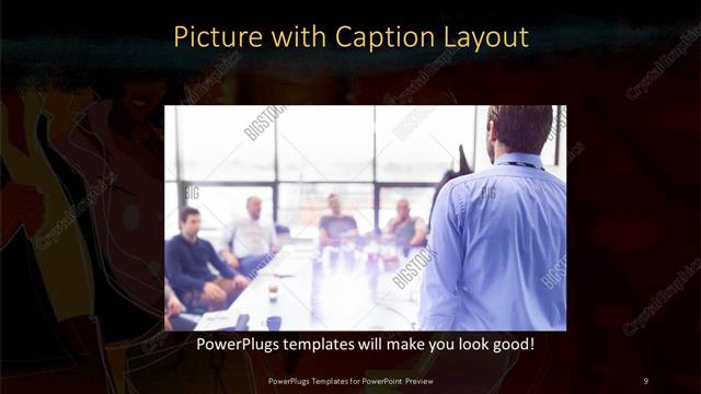 Picture with Caption presentation slide layout