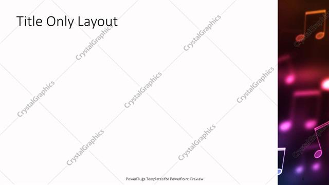 Title Only presentation slide layout