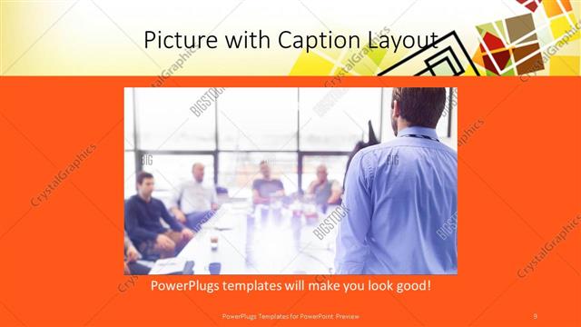 Picture with Caption presentation slide layout