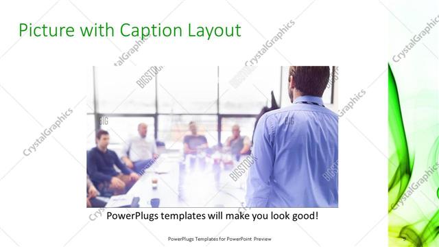 Picture with Caption presentation slide layout