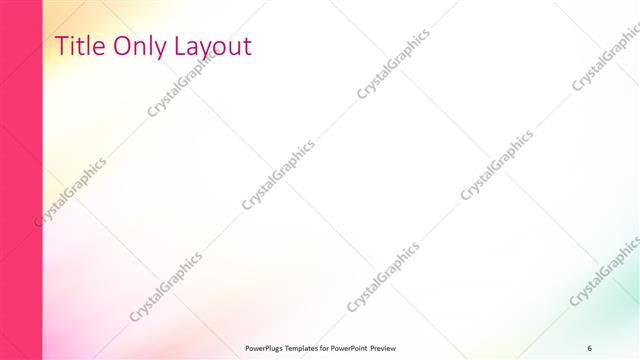 Title Only presentation slide layout