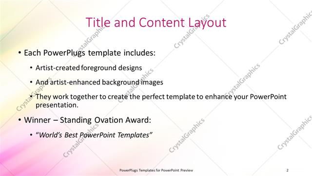 Title and Content presentation slide layout