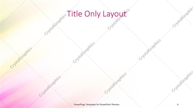 Title Only presentation slide layout
