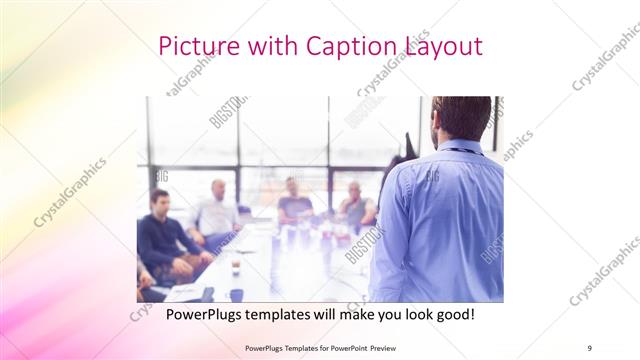 Picture with Caption presentation slide layout