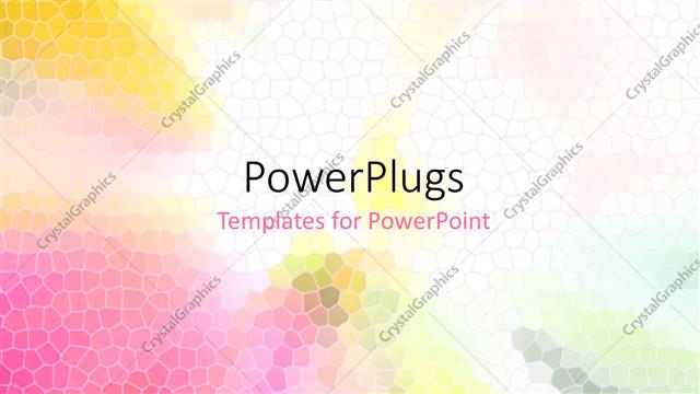  Presentation with effect - An abstract colorful stain glass effect