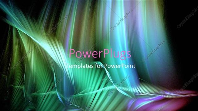  Presentation with black abstract - Abstract colorful wave painting on a pitch black background
