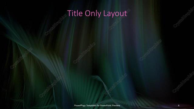 Title Only presentation slide layout