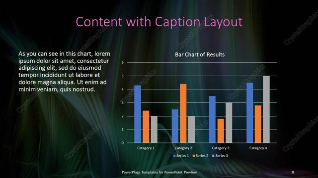Content with Caption presentation slide layout