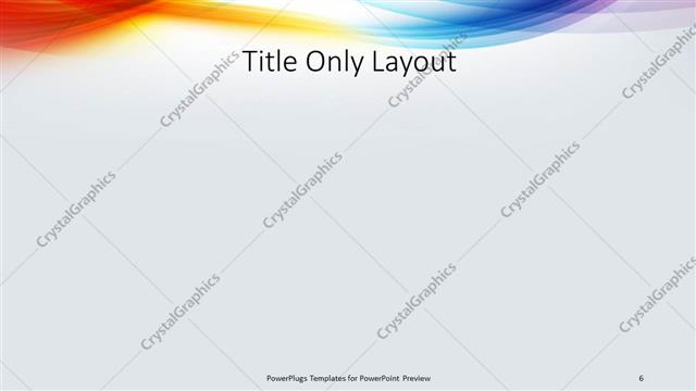 Title Only presentation slide layout