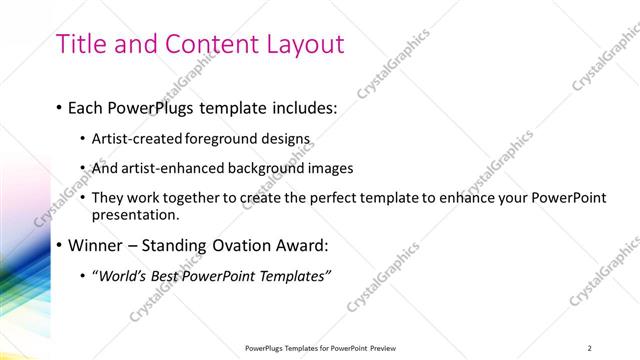 Title and Content presentation slide layout