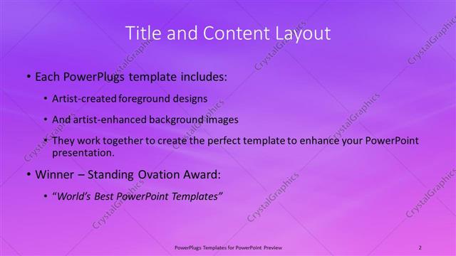 Title and Content presentation slide layout