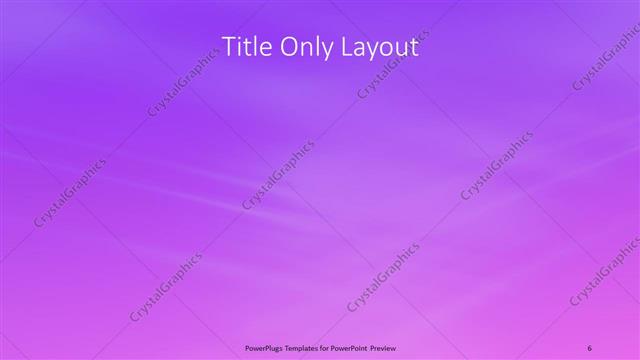 Title Only presentation slide layout