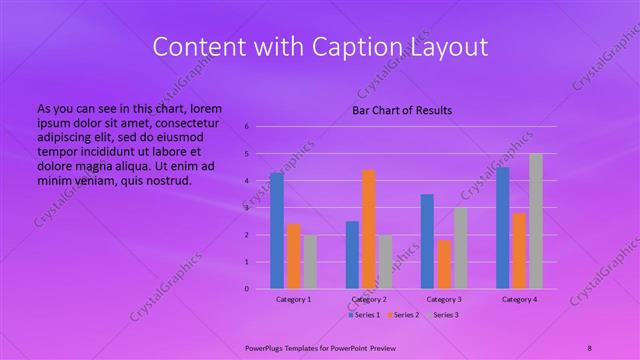 Content with Caption presentation slide layout
