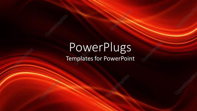  Presentation with orange - Abstract combination of waving lines and shapes, curved lines, red orange yellow black