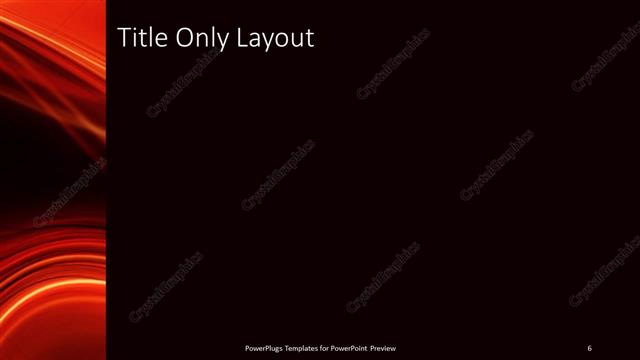 Title Only presentation slide layout