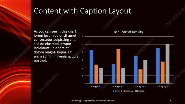 Content with Caption presentation slide layout