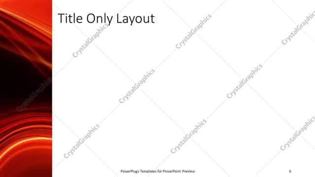 Title Only presentation slide layout