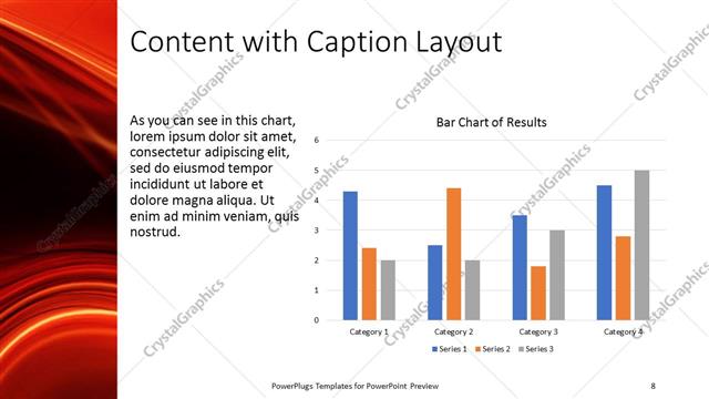 Content with Caption presentation slide layout