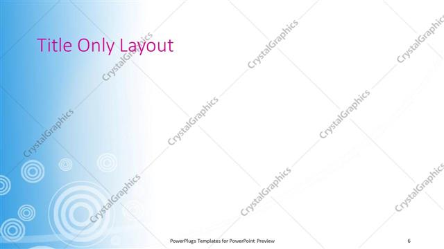 Title Only presentation slide layout