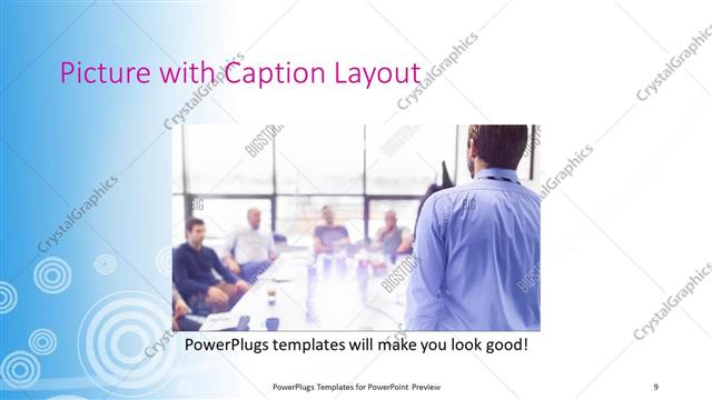 Picture with Caption presentation slide layout