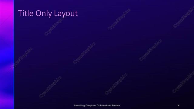 Title Only presentation slide layout