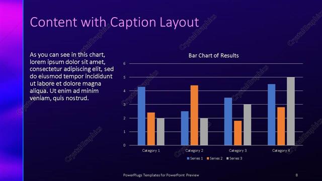 Content with Caption presentation slide layout