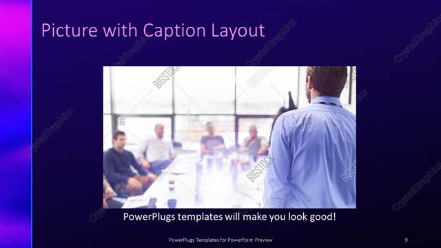 Picture with Caption presentation slide layout