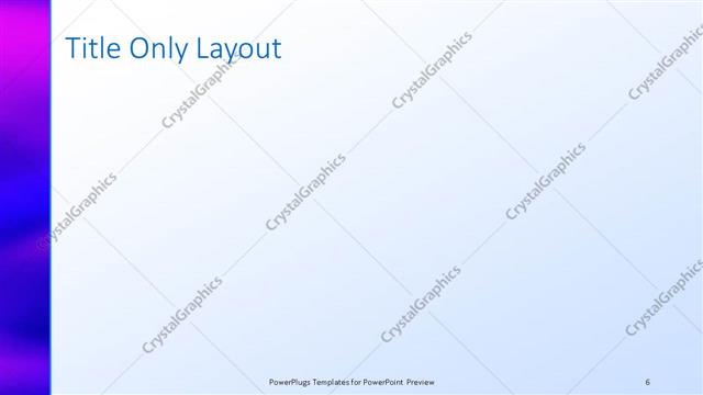 Title Only presentation slide layout
