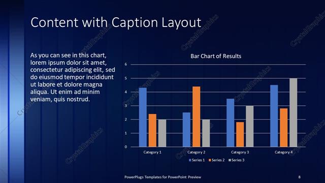 Content with Caption presentation slide layout