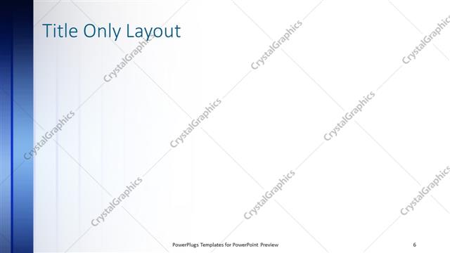 Title Only presentation slide layout